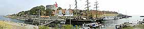 Panoramafoto på FerieBornholm.dk, sommerhuse, Ferienwohnungen, Summer cottages, Bed and Breakfast